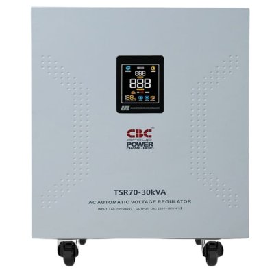 CBC เครื่องปรับแรงดันไฟฟ้าอัตโนมัติ 30KVA 1 เฟส รุ่น TSR70-30KVA ระบบรีเลย์