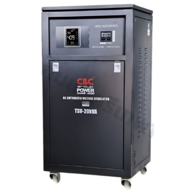 CBC เครื่องปรับแรงดันไฟฟ้าอัตโนมัติ 20KVA รุ่น TSV-20KVA 1 เฟส แก้ปัญหา ไฟตก ไฟเกิน