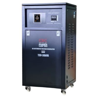 CBC เครื่องปรับแรงดันไฟฟ้าอัตโนมัติ 30KVA รุ่น TSV-30KVA 1 เฟส แก้ปัญหา ไฟตก ไฟเกิน