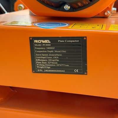 ROWEL เครื่องตบดินพร้อมเครื่องยนต์ 6.5 HP รุ่น PC80H/E