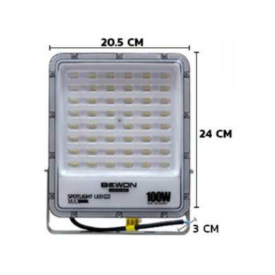 BEWON สปอร์ตไลท์ LED 100W MAX Series แสงเดย์ รุ่น BW-SLM100W BEWON สปอร์ตไลท์ LED 100W MAX Series แสงเดย์ รุ่น BW-SLM100W