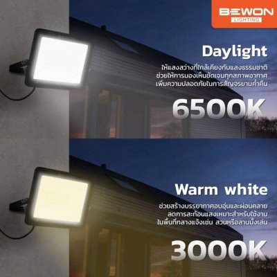 BEWON สปอตไลท์ LED รุ่น SMART LIGHT 10W ถึง 200W มีทั้งแสงขาวและแสงวอร์ม