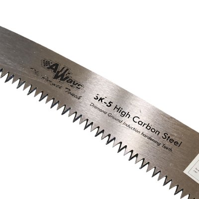ALLWAYS เลื่อยโค้งด้ามเหล็ก รุ่น PS-014 ใบเลื่อย SK-5 High Carbon Steel ฟันชุบแข็งพิเศษ 7 ฟัน/นิ้ว