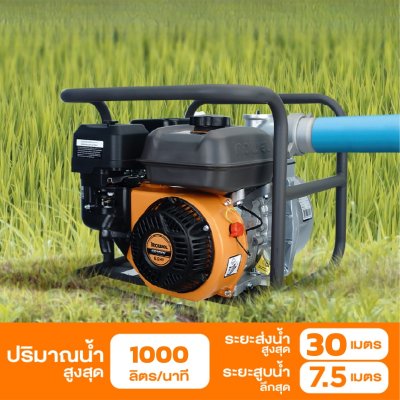 ROWEL GASOLINE WATER PUMP WP30Y ROWEL ปั๊มชนเครื่อง3นิ้ว WP30Y