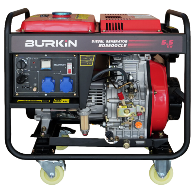 BURKiN เครื่องปั่นไฟดีเซลแบบเปิด 5.5KW 220V รุ่น BD5500CLE