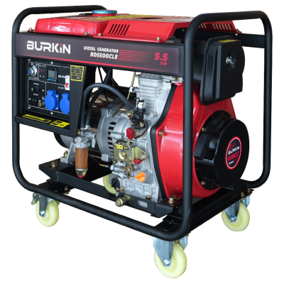 BURKiN เครื่องปั่นไฟดีเซลแบบเปิด 5.5KW 220V รุ่น BD5500CLE