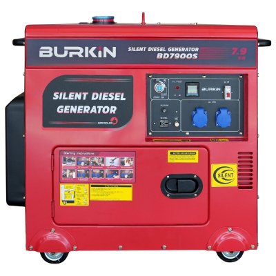 BURKiN เครื่องปั่นไฟดีเซลแบบปิด 7.9KW 220V รุ่น BD7900S