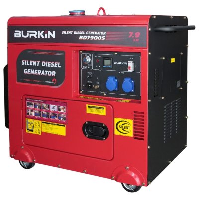 BURKiN เครื่องปั่นไฟดีเซลแบบปิด 7.9KW 220V รุ่น BD7900S
