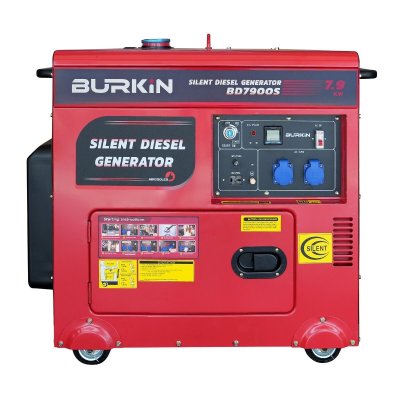 BURKiN เครื่องปั่นไฟดีเซลแบบปิด 7.9KW 220V รุ่น BD7900S