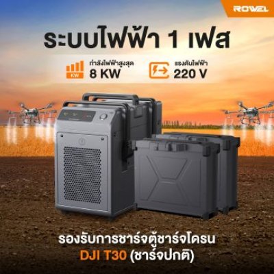 ROWEL เครื่องปั่นไฟดีเซล 2ระบบ แบบเปิด 9.0KW 1PH 220V / 3PH 380V รุ่น DG9000CLE/D