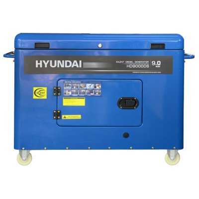 เครื่องปั่นไฟดีเซล แบบปิด 9.0KW 220V HYUNDAI รุ่น HD9000DS