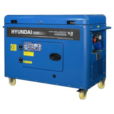 เครื่องปั่นไฟดีเซล แบบปิด 9.0KW 220V HYUNDAI รุ่น HD9000DS