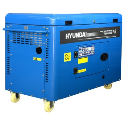 เครื่องปั่นไฟดีเซล แบบปิด 9.0KW 220V HYUNDAI รุ่น HD9000DS