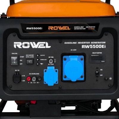 ROWEL เครื่องปั่นไฟเบนซินอินเวอร์เตอร์ 5.5KW แบบเปิด 220V รุ่น RW5500Ei