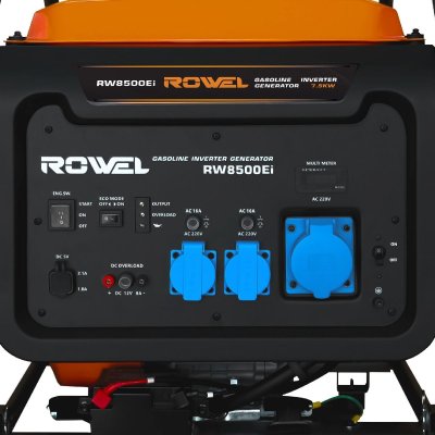 ROWEL เครื่องปั่นไฟเบนซินอินเวอร์เตอร์ 7.5KW แบบเปิด 220V รุ่น RW8500Ei