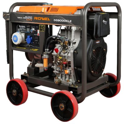 ROWEL เครื่องปั่นไฟดีเซลแบบเปิด 9.0KW 220V รุ่น DG9000CLE