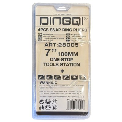 DINGQI ชุดคีมหนีบ-ถ่าง 7 นิ้ว 4 ตัว/ชุด รุ่น ART:28005 DINGQI ชุดคีมหนีบ-ถ่าง 7 นิ้ว 4 ตัว/ชุด รุ่น ART:28005