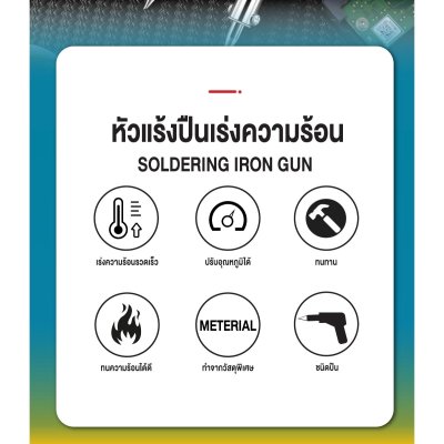 SUMO หัวแร้งปืน ปรับอุณหภูมิได้ 350ºC-450°C รุ่น 981 SUMO หัวแร้งปืน ปรับอุณหภูมิได้ 350ºC-450°C รุ่น 981