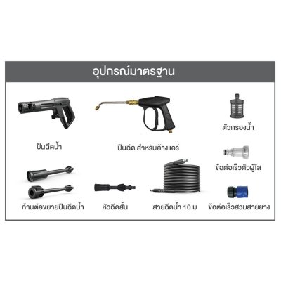 STARKE เครื่องฉีดน้ำแรงดันสูง 145bar 1700w รุ่น DOLOMITE (SHI-130C/S) พร้อมปืนล้างแอร์