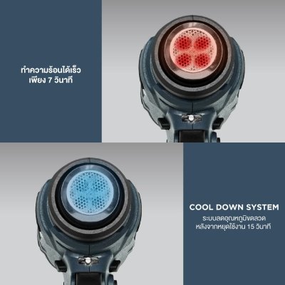 ROWEL เครื่องเป่าลมร้อนไร้สาย 20V รุ่น DHG530-B (เครื่องเปล่า)