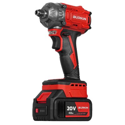 บล็อกกระแทกไร้สาย 20V 400N.m BURKiN รุ่น BIW400 (พร้อมแบต 4.0Ah 2 ก้อน) บล็อกกระแทกไร้สาย 20V 400N.m BURKiN รุ่น BIW400 (พร้อมแบต 4.0Ah 2 ก้อน)