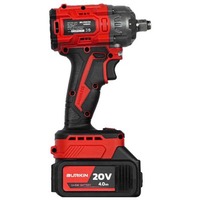 บล็อกกระแทกไร้สาย 20V 400N.m BURKiN รุ่น BIW400 (พร้อมแบต 4.0Ah 2 ก้อน)