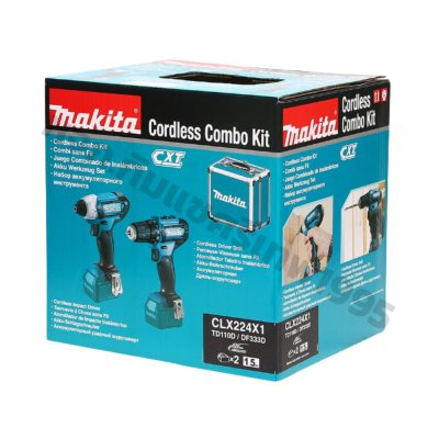 ชุดสว่านไขควงไร้สาย MAKITA 12VMAX รุ่น CLX224X1 (รวมแบตและแท่นชาร์จ)