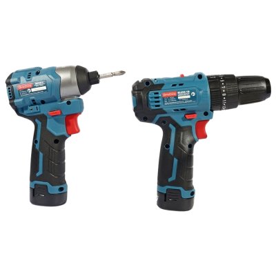 ชุดสว่าน + ไขควงกระแทกไร้สาย 12 โวลต์ DONG CHENG รุ่น DCKIT25