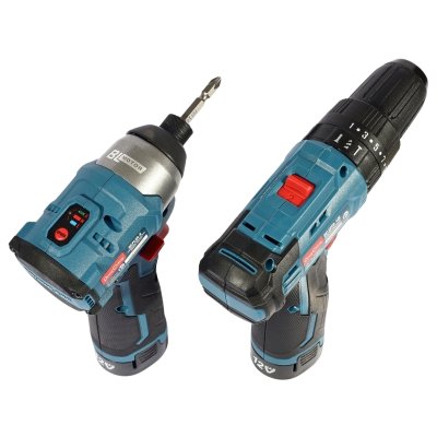 ชุดสว่าน + ไขควงกระแทกไร้สาย 12 โวลต์ DONG CHENG รุ่น DCKIT25