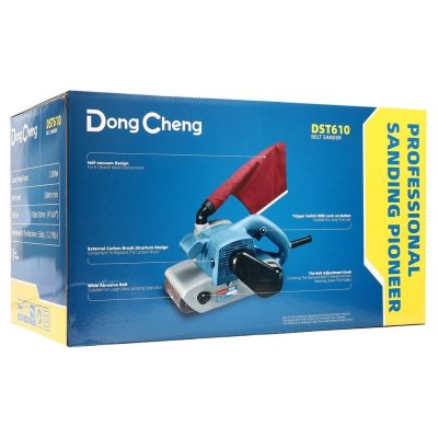 เครื่องขัดกระดาษทรายสายพาน 4 นิ้ว 1200 วัตต์ DONG CHENG รุ่น DST610