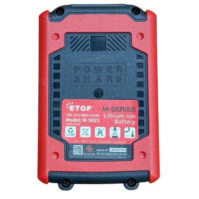 ETOP สว่านกระแทกไร้สาย 21V 10มม. 28Nm XH-2107