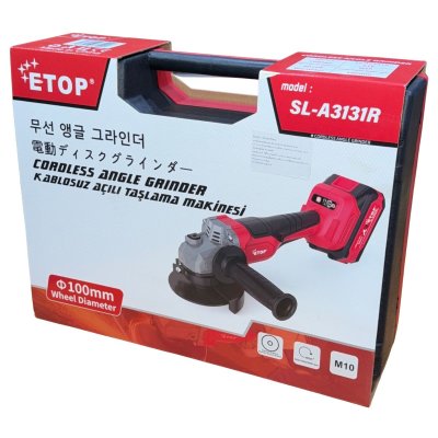 ETOP เครื่องเจียรไร้สาย 21V 4" รุ่น SL-A3131R