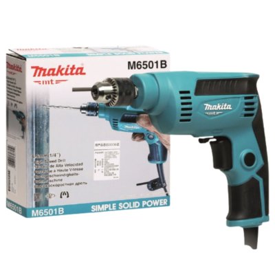 MAKITA สว่านไฟฟ้า 6.5มม.(1/4") 230W (MT-Series) รุ่น M6501B ความเร็วรอบ 0-4500 รอบ/นาที