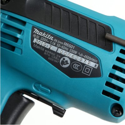 MAKITA สว่านไฟฟ้า 6.5มม.(1/4") 230W (MT-Series) รุ่น M6501B ความเร็วรอบ 0-4500 รอบ/นาที