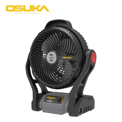 OSUKA พัดลมไร้สาย 20V รุ่น OCF761 — พัดลมพกพาสำหรับช่าง แบตเตอรี่ + ที่ชาร์จ ครบเซ็ต