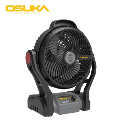 OSUKA พัดลมไร้สาย 20V รุ่น OCF761 — พัดลมพกพาสำหรับช่าง แบตเตอรี่ + ที่ชาร์จ ครบเซ็ต