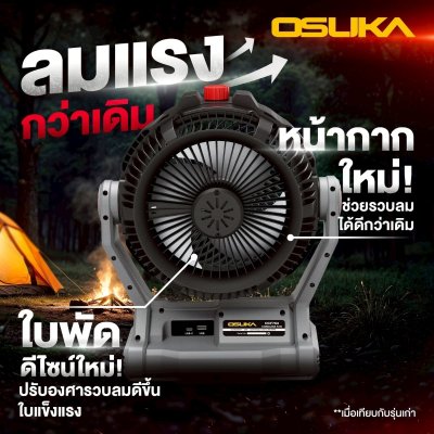 OSUKA พัดลมไร้สาย 9" 20V รุ่น OCF763-M1 (รุ่นไอน้ำ)