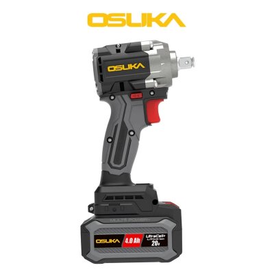 OSUKA บล็อกไฟฟ้าไร้สาย 20V 650 Nm. พร้อมแบต/ที่ชาร์จ รุ่น OSID830-M1 คอสั้น