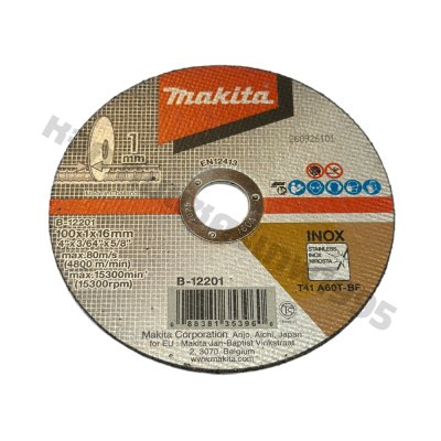 ใบตัดเหล็ก Makita 4"x1มิล Part No. B-12201