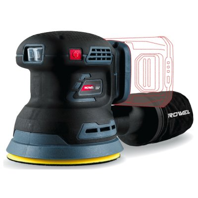 ROWEL เครื่องขัดกระดาษทรายไร้สาย 20V Brushless รุ่น DOS125 (เครื่องเปล่า)