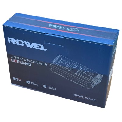 ROWEL แท่นชาร์จแบตเตอรี่ 2 พอร์ท 20V 4.0Ah รุ่น BCR2040D