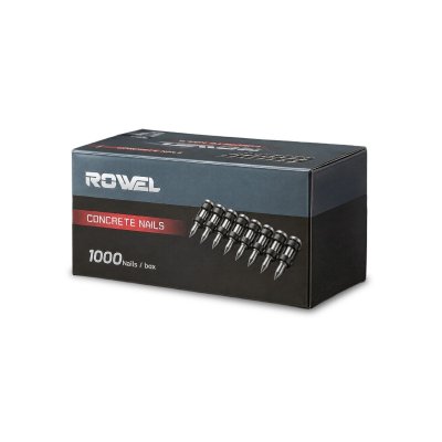 ROWEL CN400 ตะปูยิงคอนกรีตสำหรับเครื่องยิงตะปู ROWEL DNG400 มีให้ลือก 3 ขนาด 19mm, 22mm, 25mm