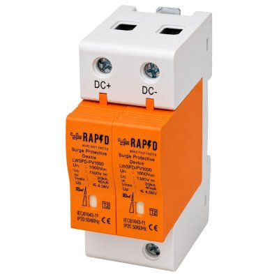 RAPD อุปกรณ์ป้องกันไฟกระชาก 2P 1000V DC รหัส 53260