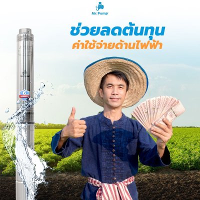 ปั๊มบาดาลโซล่าเซลล์ DC บ่อ 4" 750 วัตต์ รูน้ำ 2 นิ้ว 7 ใบพัด รุ่น 6DC55/750-4 ปั๊มบาดาลโซล่าเซลล์ DC บ่อ 4" 750 วัตต์ รูน้ำ 2 นิ้ว 7 ใบพัด รุ่น 6DC55/750-4