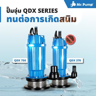ปั๊มจุ่ม 370 วัตต์ ท่อส่ง 1 นิ้ว Mr.Pump รุ่น QDX370