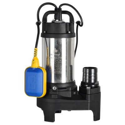 ปั๊มจุ่ม 450 วัตต์ ท่อส่ง 2 นิ้ว Mr.Pump รุ่น VP450, VP450F (พร้อมสวิตช์ลูกลอย) | สำหรับสูบน้ำเสียและน้ำสะอาด