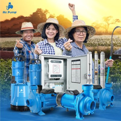 ปั๊มจุ่ม 200 วัตต์ ท่อส่ง 1 นิ้ว Mr.Pump รุ่น Q200