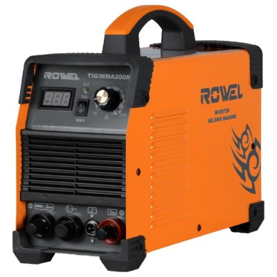 เครื่องเชื่อมอินเวอร์เตอร์ 2 ระบบ 200 แอมป์ 220 โวลต์ ROWEL รุ่น TIG/MMA200MI