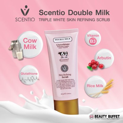 Scentio Double Milk Triple White Skin Refining Scrub