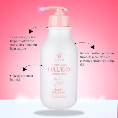 SCENTIO PINK COLLAGEN RADIANT & FIRM BODY ESSENCE